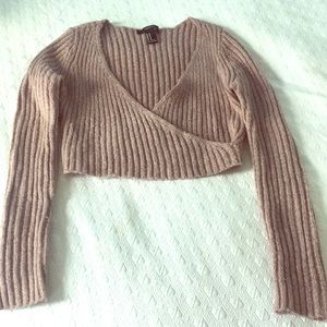 Lavender Warm Sweater/ Crop top. 🌸